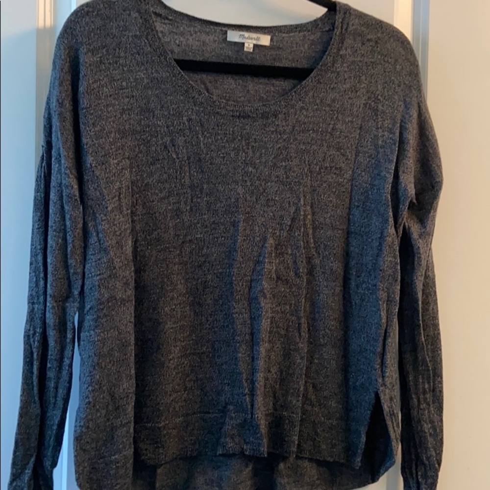 Madewell size small grey sweater knit